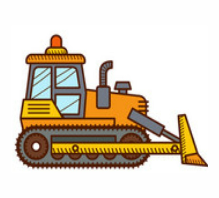 EARTHMOVING CRANE And ROAD ROLLER